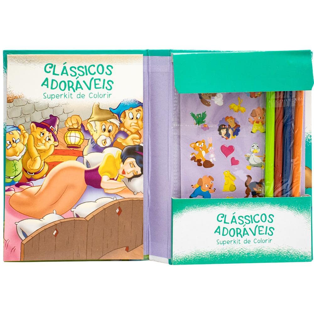 Kit De Colorir: Clássicos Adoráveis (Com 12 Lápis de Colorir)